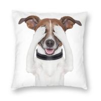 【LZ】 Cute Jack Russell Terrier Dog Meme Throw Pillow Decor Home Pet Animal Modern Cushion Cover Car Pillowcase