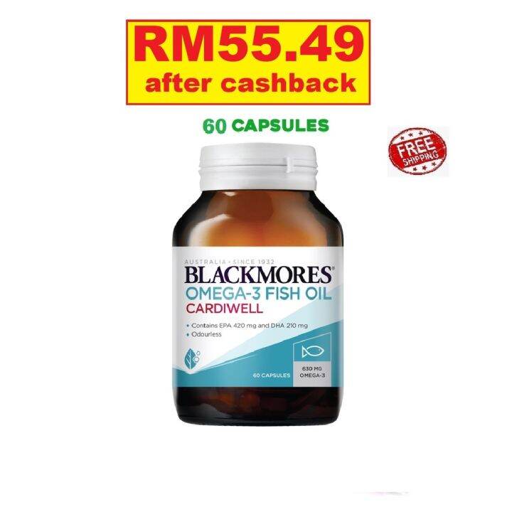 Big Promo [110.99 after cashback] BLACKMORES Omega3 Fish Oil Cardiwell