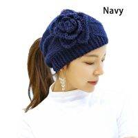 []Multicolor Womens Girls Ladies Wool Knitted Headband Winter Ski Headband Earmuffs Flower Headband