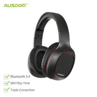 AUSDOM M09 Upgraded Wireless Headphones Bluetooth 5.0 with TF Card for Music Phone Over-Ear Stereo Headset