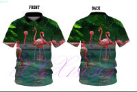 2023 Basic Flamingo Love Summer Polo POLO shirt Mens and Womens, Polo POLO shirt Mens and Womens, Unisex Golf POLO shirt Slim Fit Short Sleeve Polo 09 New polo shirt