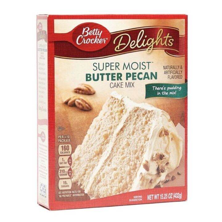 Betty Crocker Delights Super Moist Butter Pecan Cake Mix 432g Lazada PH