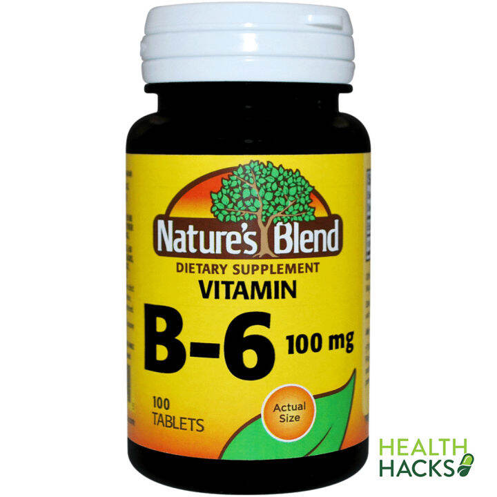 Nature's Blend Vitamin B-6 100 Mg, 100 Tablets | Lazada PH