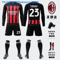 ☃♙ NBA75thAnniversary4 2223AC Milan jersey football uniform long-sleeved suit No. 22 Kaka jersey Ibrahimovic team uniform custom printing