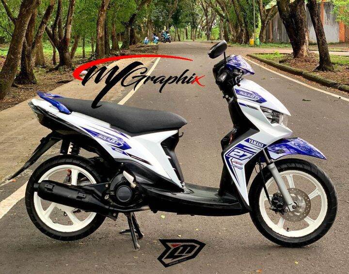 Mt Product Decal Stiker Mio Soul Gt Putih Simple Keren Bagus Bisa