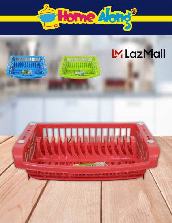 1 Layer Plastic Dish Rack with Drip Tray LUX.8351L Lazada PH