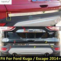 Laus สแตนเลสภายนอก Refit Kit สำหรับ Ford Kugaescape 2014-2019ด้านหลัง Tailgate ด้านล่างฝาปิด Strip ฝาครอบ Trim