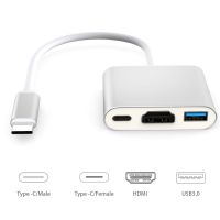 อะแดปเตอร์ USB 3.0 Type C to HDMI 4K Adapter Type-C สำหรับ Macbook Air TV