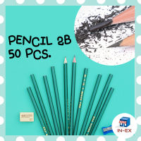 INEXSHOP - แพ็ค 50 แท่ง ดินสอ 2B ดินสอทำข้อสอบ ดินสอฝนข้อสอบ ดินสอไม้ pencil 2B