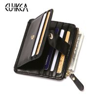 【CC】 CUIKCA New Brand Men Wallet Business Credit Card Holder ID Cases Coins Hasp Leather Purse