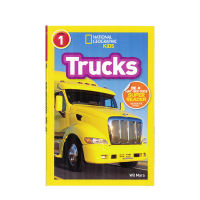 English original genuine picture book National Geographic readers: trucks National Geographic graded reading elementary level 1 childrens popular science picture book