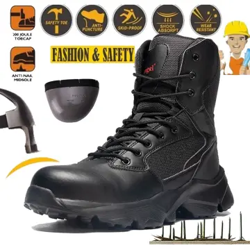 Cheap steel toe hot sale boots for men