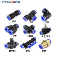 ❈ Pneumatic Fitting Pipe Connector Tube Air Quick Fittings Water Push In Hose Plastic Connectors PU PY 4mm 6mm 8mm 10mm 12mm 14mm