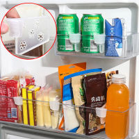 5PCS Refrigerator Storage Partition Board Plastic Divider Storage Splint Kitchen Bottle Can Assortment Shelf Organizer Divider Clips