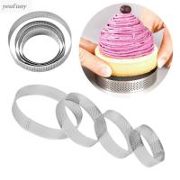 YEUFUNY Retractable Round Baking Tool Pie Mousse Dessert Perforated Circle Cake Mold Cutter Tart Ring Bakeware