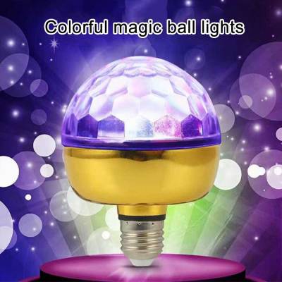 【คลังสินค้าพร้อม】Zir Mall Original E27 LED เพดานโคมไฟที่มีสีสัน RGB หมุน LED สีสัน Magic Ball Light สำหรับครอบครัวปาร์ตี้/วันเกิด/เทศกาล/เปลี่ยนตกแต่งห้อง
