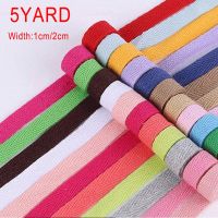 1cm/2cm 5yards Cotton Ribbon Hserringbone Tape Ribbon Cintas Para Costura for Apparel Sewing Fabric DIY Craft Christmas Decor Gift Wrapping  Bags