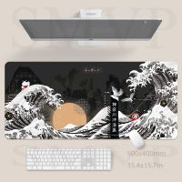 卐❄▦ Design Wave Mouse Pad Gaming Mousepad Gamer Mouse Mat Keyboard Mat Desk Pad XXL Desk Mat 90x40cm Table Carpet For Computer