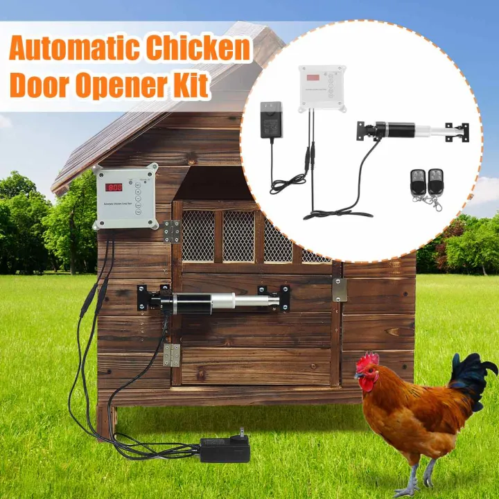 110220V RC Timing Control Chicken House Automatic Door Opener Door