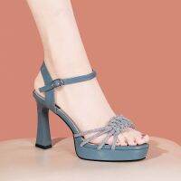 [Flying shoes]แพลตฟอร์มส้นคริสตัล