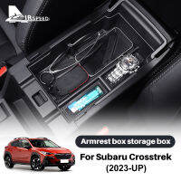 Airspeed ABS กล่องเก็บของที่วางแขนสำหรับ Subaru Crosstrek 2023ที่เท้าแขนคอนโซลกลางที่เก็บฟิวส์บ็อกซ์กล่องเก็บของตกแต่งภายในอุปกรณ์เสริมช่องใส่ของในรถ