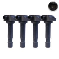 ❄❈▲ 4Pcs 30520-RNA-A01 099700-101 Ignition Coils For Honda Civic 1.8L 2006-2011 UF582 C1580 UF-582 30520 RNA A01 30520RNAA01