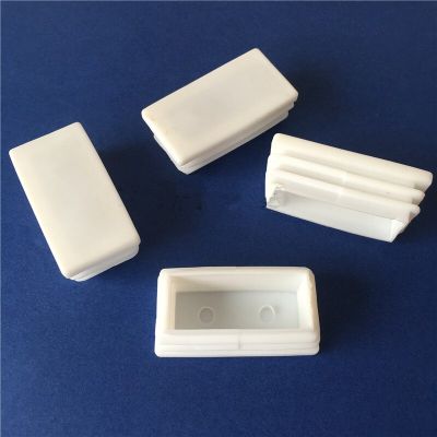 50x100mm White Plastic Rectangle Blanking End Caps Cap Tube Pipe Inserts Plug Waterproof Cap Pipe Plug Foot Pad Pipe Fittings Accessories