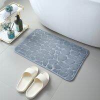 【YF】۞┅  1pc- embossed solid door mat Toilet bathroom absorbent floor carpet