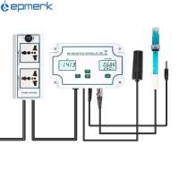 3-In-1 Ph/ec/temp เครื่องตรวจจับคุณภาพน้ำ W-Ireless W-IFi ออนไลน์ PH EC Controller Professional PH Controller พร้อมปลั๊กรีเลย์ Repleaceable Electrode BNC Type Probe เครื่องทดสอบคุณภาพน้ำสำหรับ Aquarium Hydroponics ถังตรวจสอบ14.00pH/1999us /Cm 19.99 Ms/cm