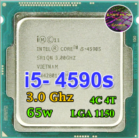 ซีพียู CPU Intel Core i5-4590S 4คอ 4เทรด 65W LGA 1150 ฟรีซิลิโคน1ซอง i5 4590 S