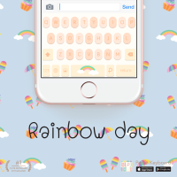 Rainbow day Keyboard Theme⎮(E-Voucher) for Pastel Keyboard App