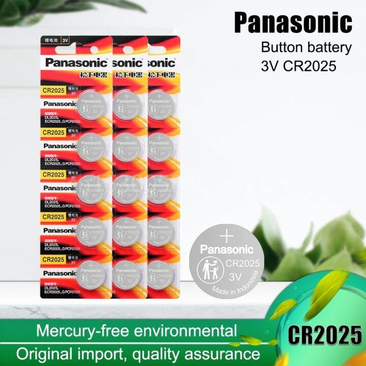 Panasonic Cr2025 3v Lithium Battery Original Batteries Panasonic Cr2025