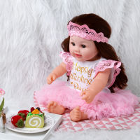 Baby Doll Clothes 20-22 Inch Dolls Clothes 3Pcs Baby Birthday Valentines Day Clothes Set Pink TUTU Skirts Suits Summer Sets