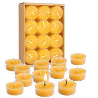 612Pack Beewax Honey Candles for Ritual Tealight Candles Church Prayer Religous Prayer Candles Wholesale Decor Party Birthday