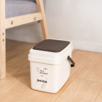 Tea Waste Bucket Residue Pressing Pop Cover Dustbin Trash Office Thickened with Lid Filter Drainage Can Household Cleaning Tool