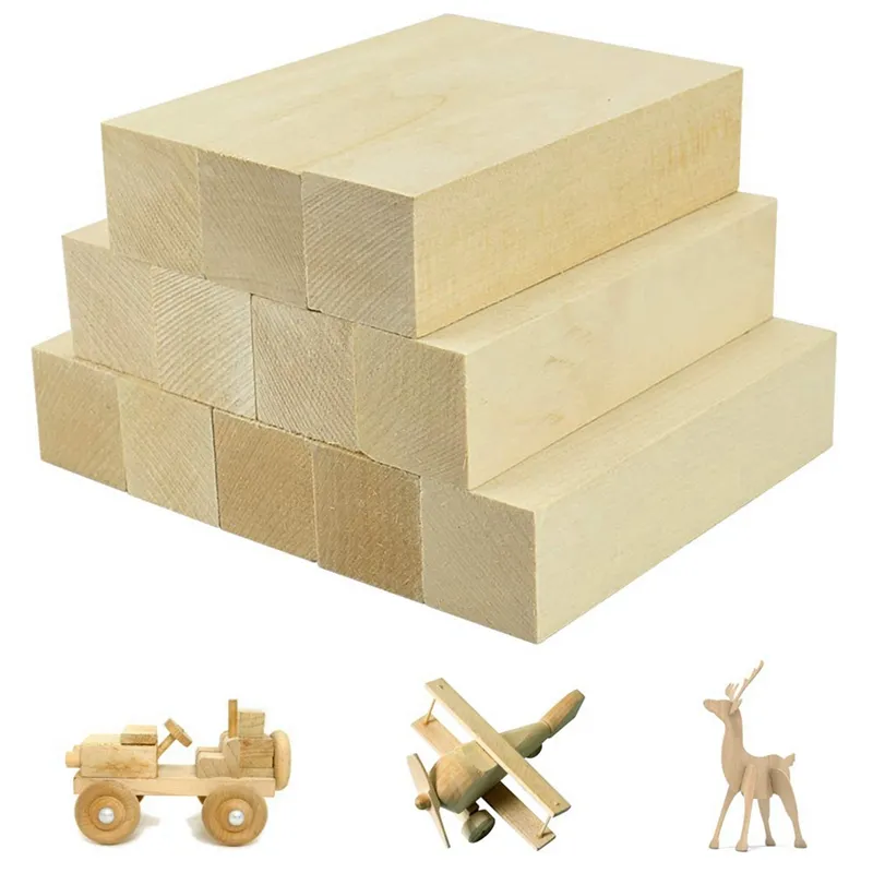 20 Pcs Carving Wood Blocks Whittling Wood Blocks Basswood Carving Blocks  Unfinished Set for Carving Beginners 