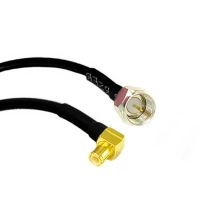 ◐✿♂ New F Male Plug to MCX Male Plug Right Angle Connector RG174 Cable Pigtail 20cm 8 Adapter