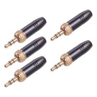 5Pcs Lavalier Lapel Microphone 3.5mm Plug with M6 Internal Thread Internal Thread Cable For-