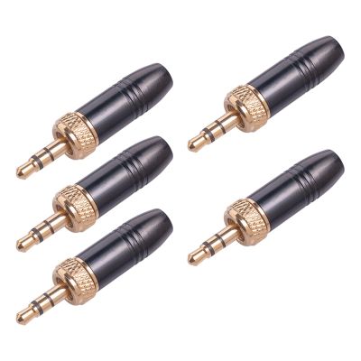 5Pcs Lavalier Lapel Microphone 3.5mm Lapel Mic Plug with M6 Internal Thread Internal Thread Cable For-Sennheiser