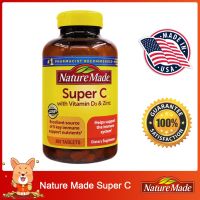 พร้อมส่ง ของแท้ (Exp.09/2024)Nature Made Super C with Vitamin D3&amp;Zinc 200 tablets วิตามินซี ดี ซิงค์