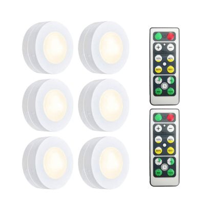 Dimmable Touch Sensor LED Under Cabinets Lights Warm White / White LED Puck Lights Closet Wardrobe Kitchen Bedside Night Light Night Lights