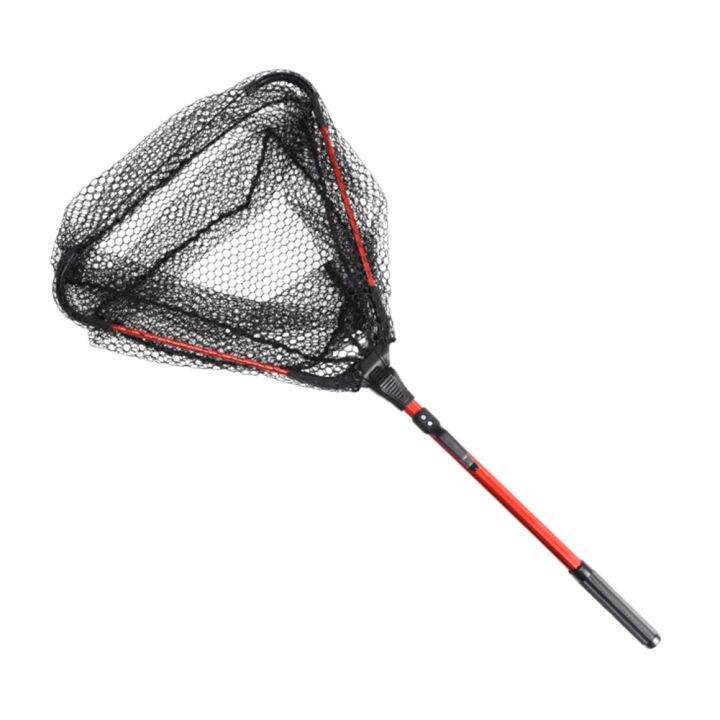 Foldable Aluminum Alloy Handle Fly Fishing Landing Net Catch Release ...