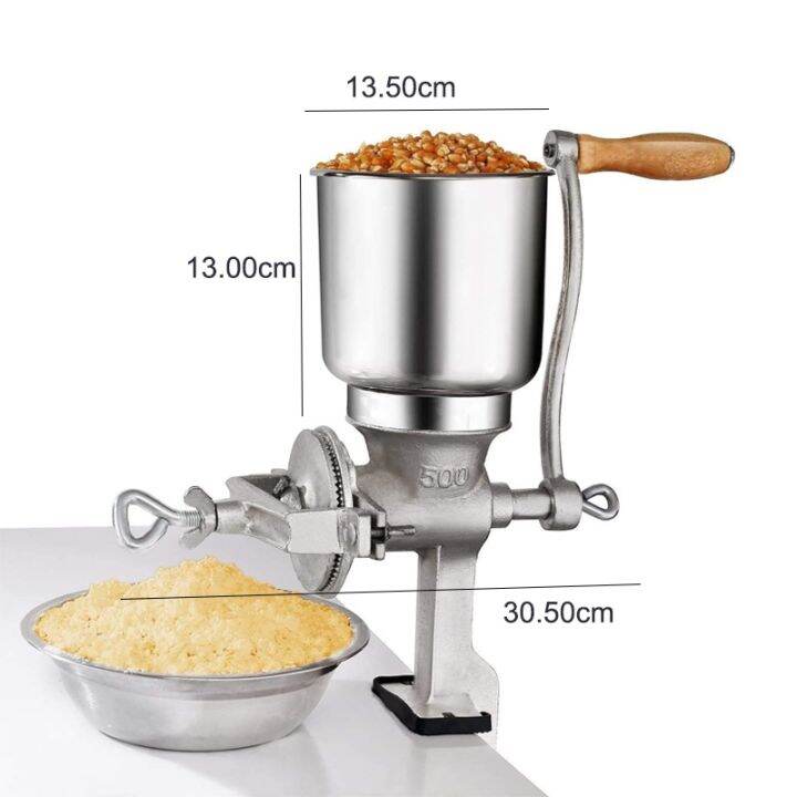 hot-new-hand-crank-table-clamp-grain-millcorn-grain-grinder-เหล็กหล่อ-malt-mill-grinder-สำหรับบดกาแฟ