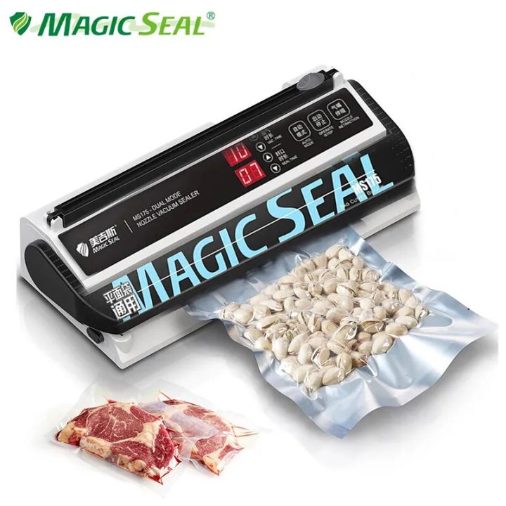 Magic Seal Vacuum Sealer Machine MS175, Nozzle Type, Compatible with Smooth Flat Bags or Chamber Pouches, High Power Sealing, AU