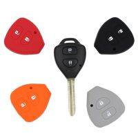 dfgvedvg 1PC Free Shippment Silicone Jacket Protector Key Cover Case For TOYOTA Yaris Corolla Auris 2 Button Rubber Shell Holder