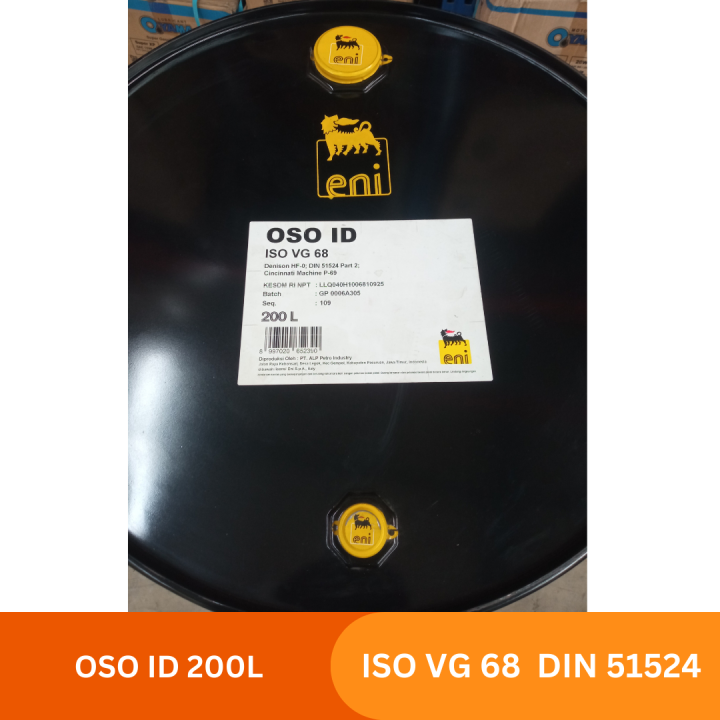 Tec Iso OIL ENI OSO ID 68 ISO VG 68 DIN 51524. 200L | Lazada Indonesia