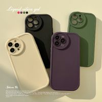 เคสสำหรับ Apple IPhone โทรศัพท์ TPU สีทึบแบบเรียบง่าย13 12 11 Pro Max 14Plus 14 Pro Max