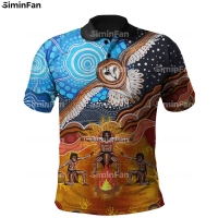 Australia Aboriginal Sun Turtle 3D Printed Men Polo Shirts Male Summer Tee Unisex Female Top Casual Streetwear Short Sleeve 01{trading up}