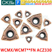 WCMX WCMT 030208 040208 050308 06T308 080412 FN ACZ330คาร์ไบด์แทรก WC U เจาะแทรก CNC Indexable เปลี่ยนเครื่องกลึงเครื่องมือ