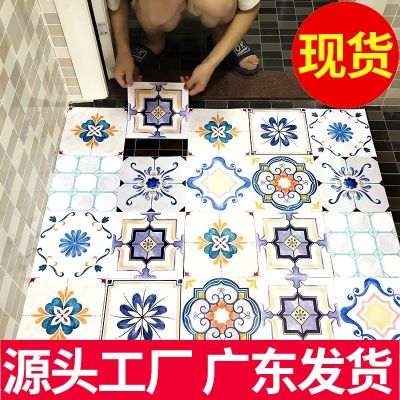 ☈✚✵ Toilet antiskid ground sticker adhesive bathroom toilet waterproof wallpaper metope adornment kitchen oil wall stickers